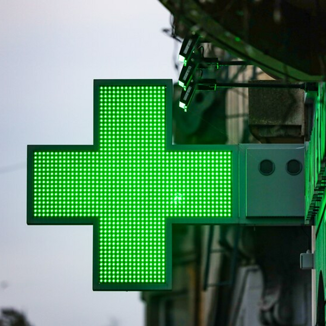 Pixelpulse Phamarcy Cross LED Display Board